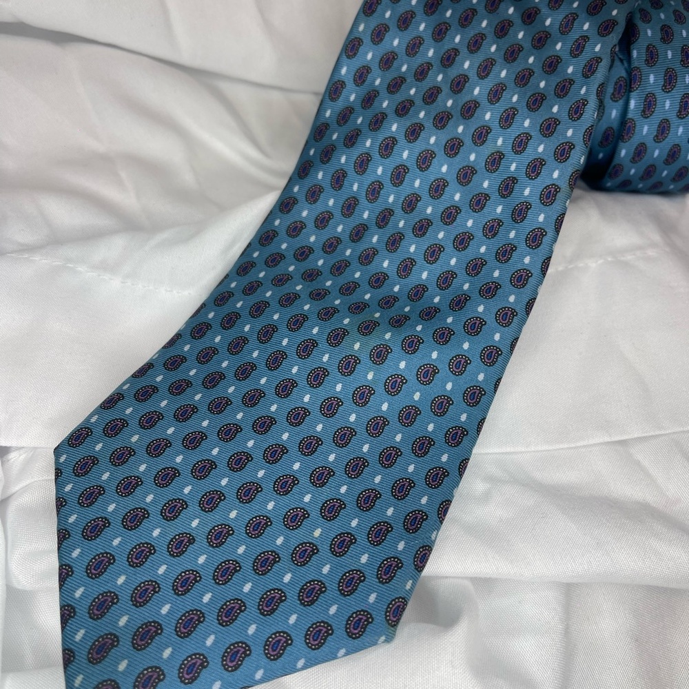 Dior Teal Paisley Men's Tie